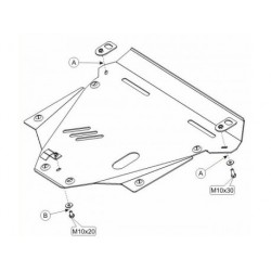 Защита двигателя Honda CR-V 2002-2006 Кольчуга