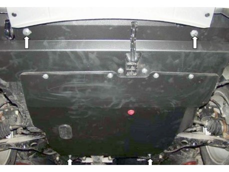 Фото Защита двигателя Mitsubishi Outlander 2003-2011 Кольчуга