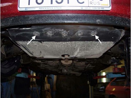 Фото Защита двигателя Peugeot 206 1998-2010 Кольчуга