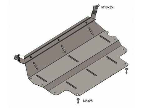 Фото Защита двигателя Volkswagen Tiguan 2007-2011, 2011-2016 Кольчуга