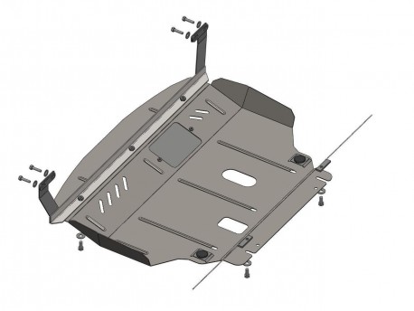 Фото Защита картера и КПП Ford B-Max 2012- Кольчуга