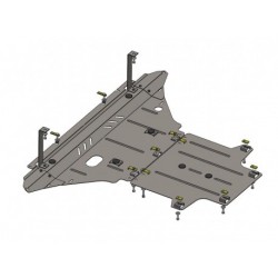 Защита картера и КПП Audi A5 B8 2007-2011 Кольчуга