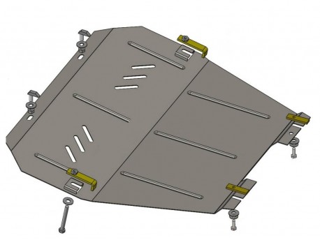 Фото Защита картера, КПП и радиатора Fiat Croma 2005-2011 Кольчуга