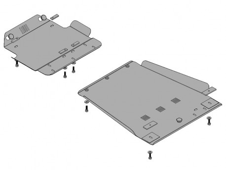 Фото Защита КПП Toyota Land Cruiser 100 1998-2007, Lexus LX 470 Кольчуга