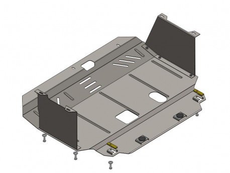 Фото Защита картера и КПП Hyundai I30 2012-2017 дизель Кольчуга