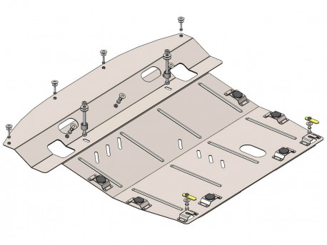 Фото Защита картера Nissan Murano Z51 2008-2015 Кольчуга