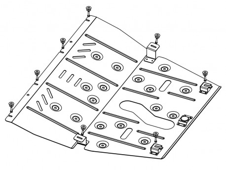Фото Защита картера Jeep Cherokee 3,2 2014-2019 Кольчуга