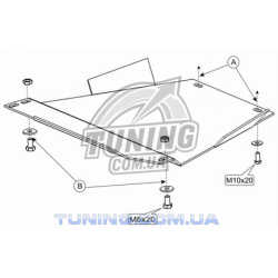 Защита коробки МКПП Audi A4 1994-2001 Кольчуга