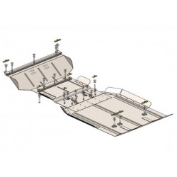 Защита картера и КПП и РКПП Ford F-150 2009-2014 Кольчуга ZiPoFlex